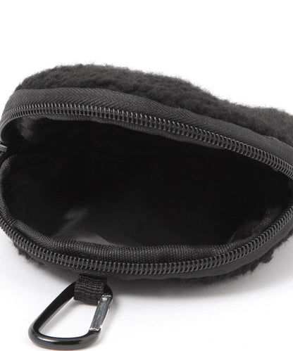 【LAKOLE】絨毛迷你圓形隨身包 零錢包 收納包