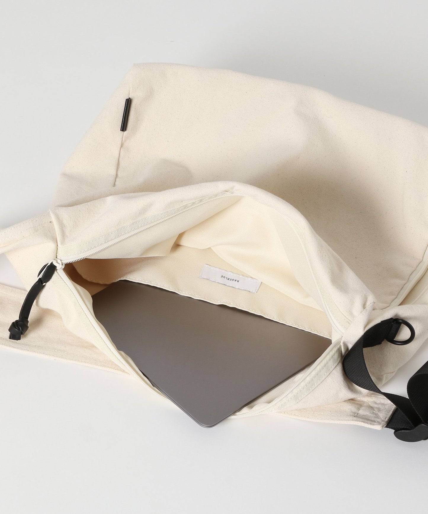 【RAGEBLUE】簡約大容量帆布郵差包 斜背包