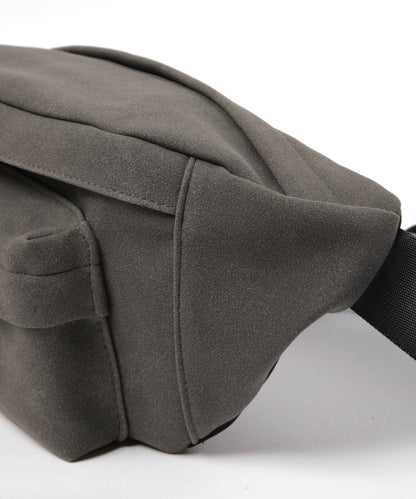 【GLOBAL WORK】小巧實用 質感仿麂皮簡約腰包 胸包