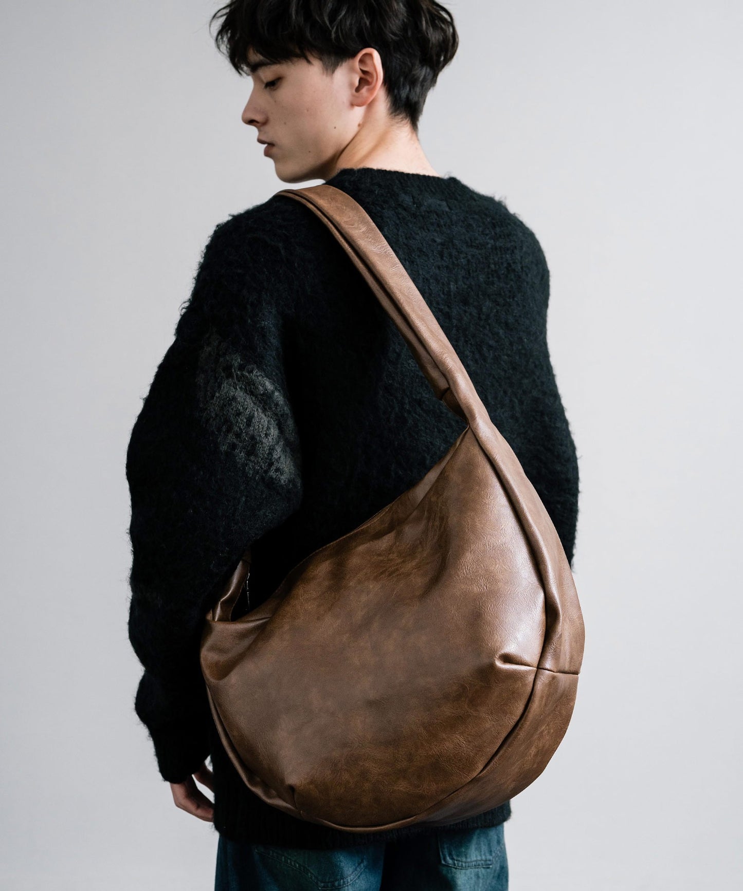 【Rocky Monroe】PU皮革大容量肩背包