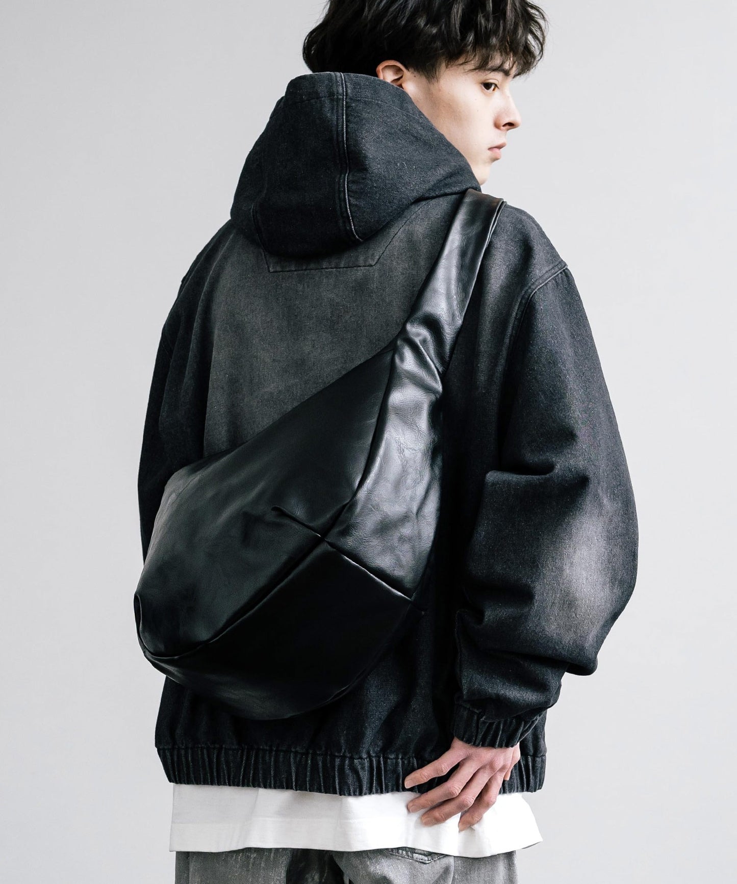 【Rocky Monroe】PU皮革大容量肩背包