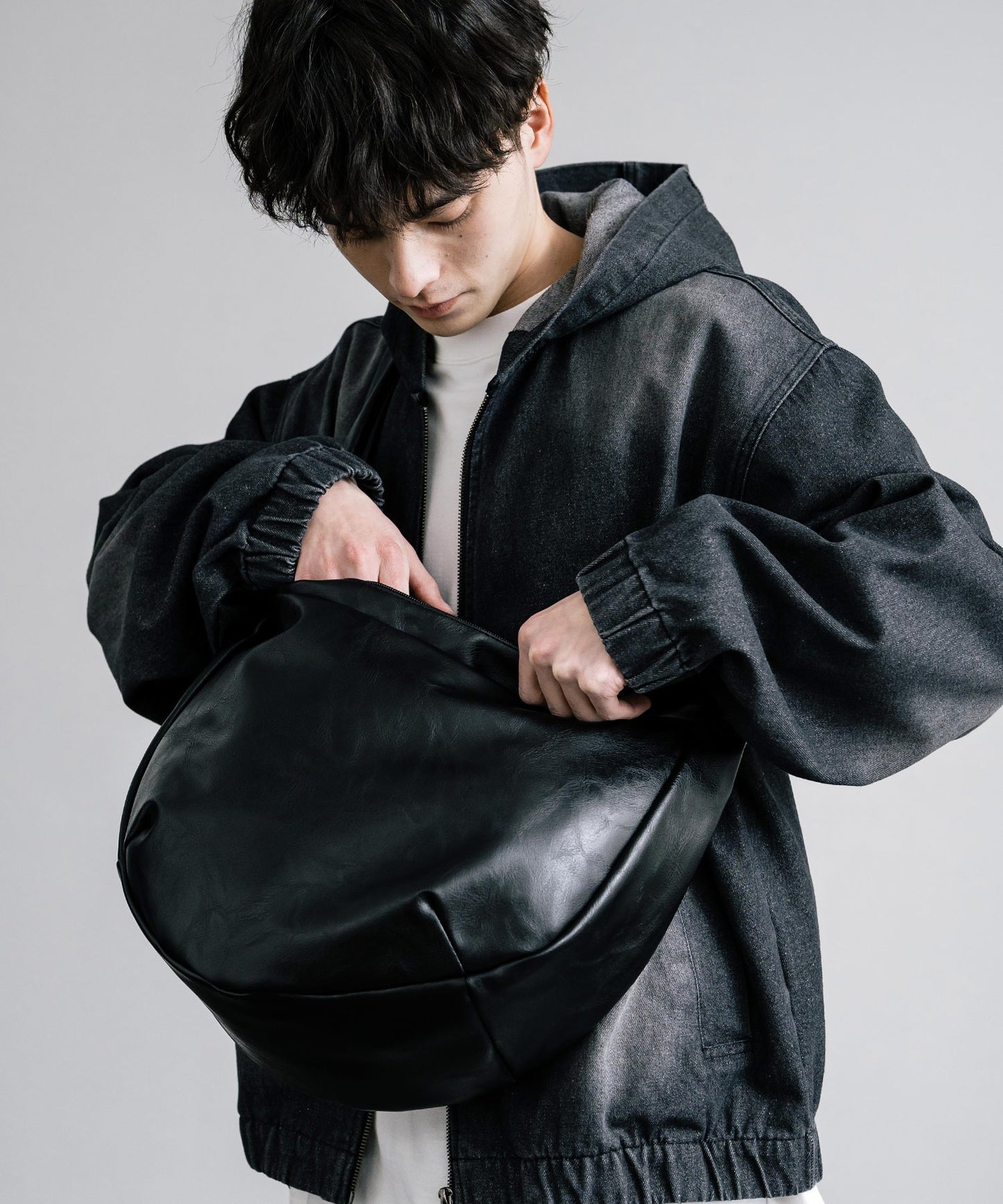 【Rocky Monroe】PU皮革大容量肩背包