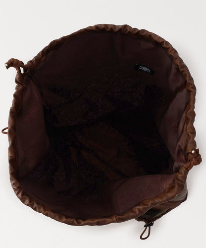 【FREAK’S STORE】UMBRO 特別合作款 PU皮革LOGO束口包 斜背包