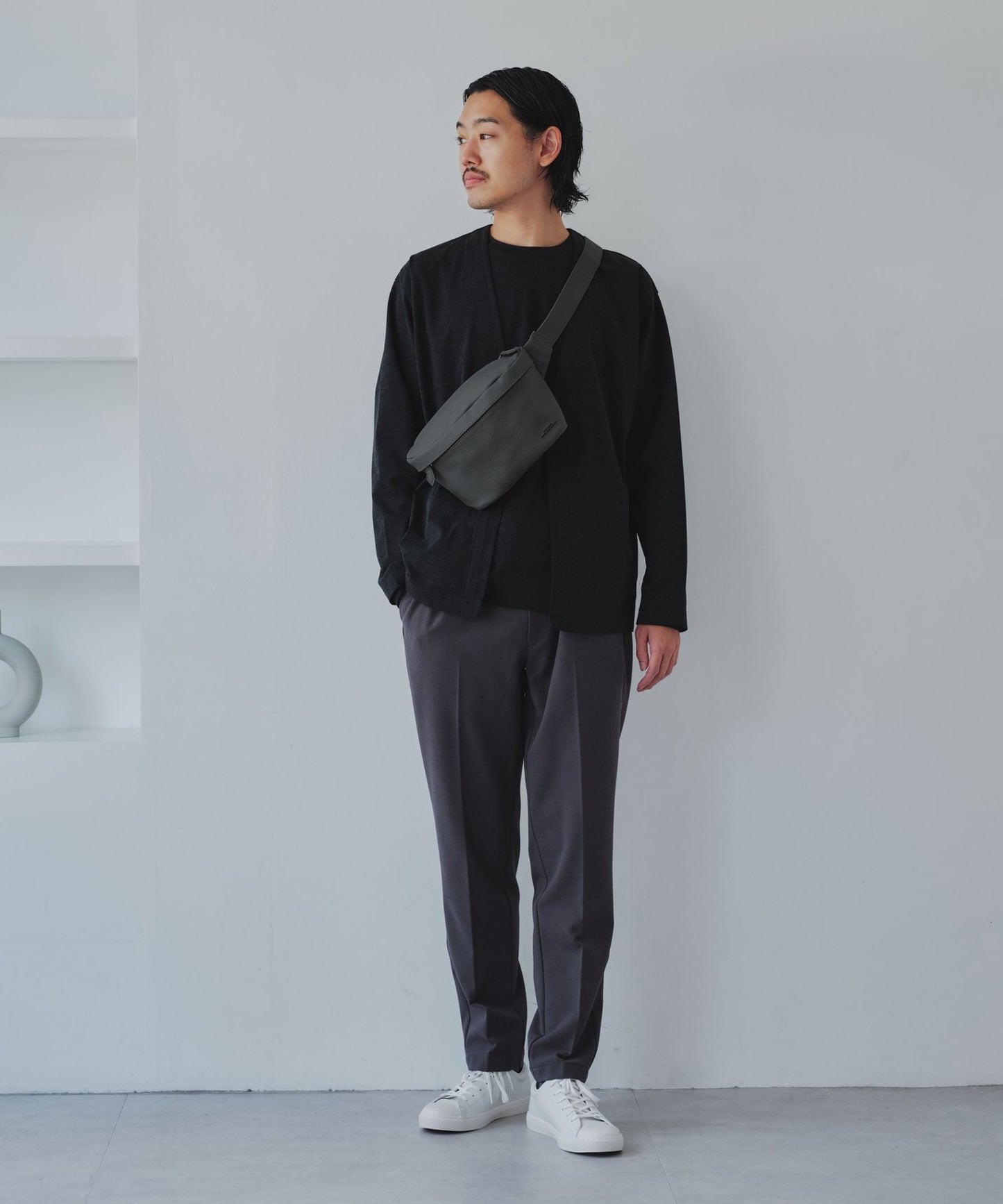 【GLR】CIBO 壓花皮革質感腰包 胸包 斜背包