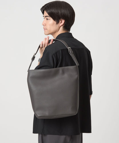 【GLR】多層收納口袋皮革單肩包 肩背包