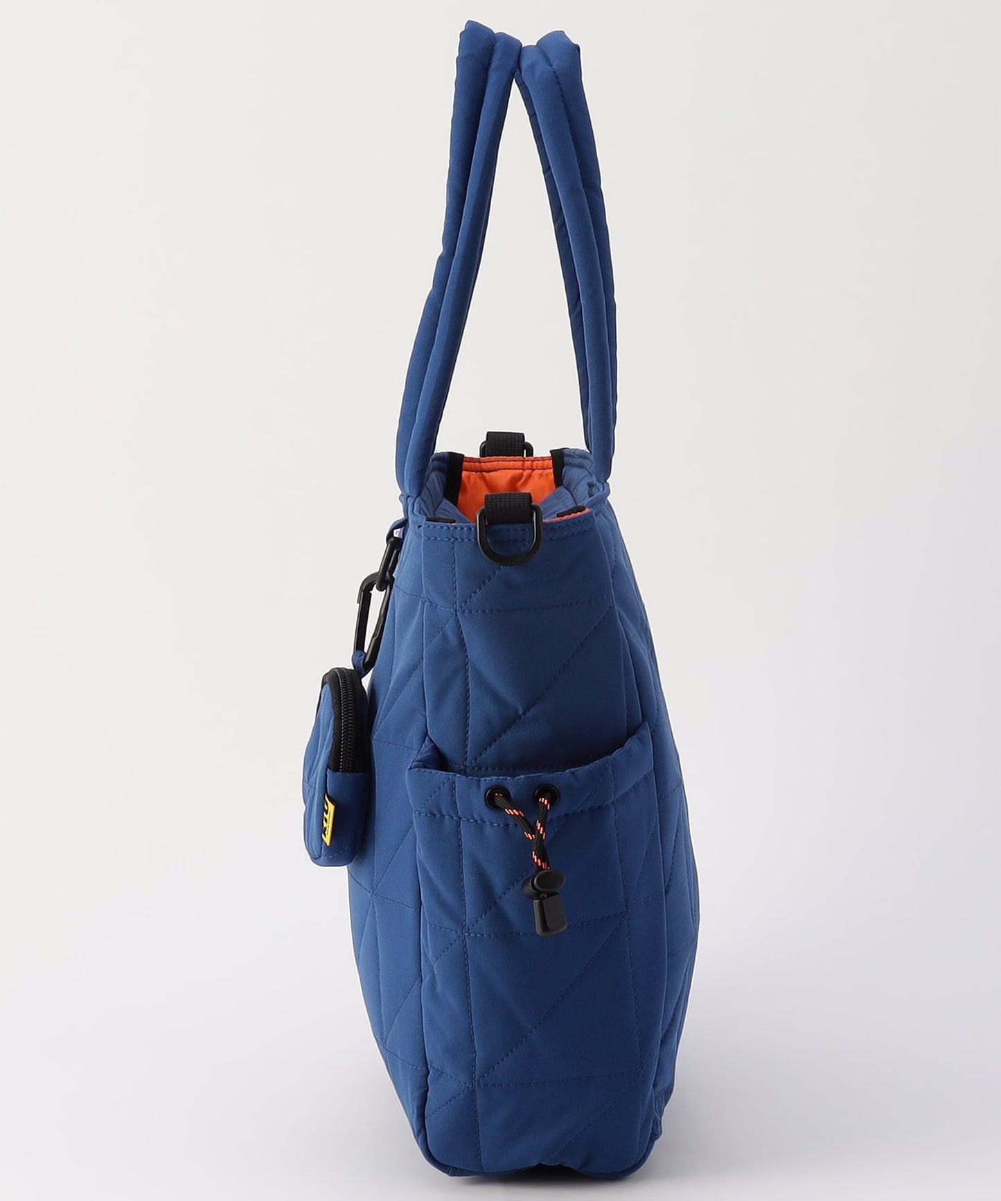 【FREAK’S STORE】KiU 方格絎縫多功能黑色托特包