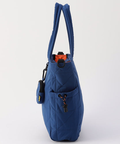 【FREAK’S STORE】KiU 方格絎縫多功能黑色托特包