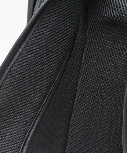 【A.M.S.】KANGOL聯名款 PU皮革多口袋休閒後背包