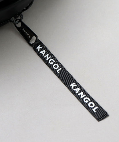 【A.M.S.】KANGOL聯名款 PU皮革多口袋休閒後背包