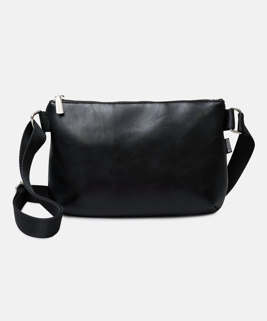 【A.M.S.】REGiSTA聯名 牛床革真皮時尚休閒胸包/斜背包