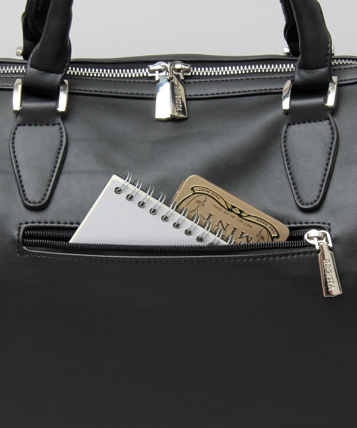 【A.M.S.】REGiSTA聯名 PU皮革成熟風波士頓包