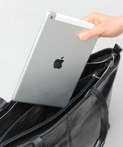 【A.M.S.】REGiSTA聯名 牛床革真皮精緻商務托特包