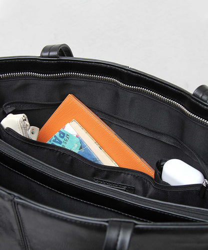 【A.M.S.】REGiSTA聯名 牛床革真皮精緻商務托特包