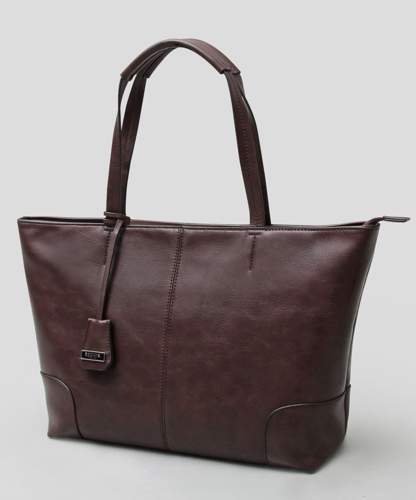 【A.M.S.】REGiSTA聯名 牛床革真皮精緻商務托特包