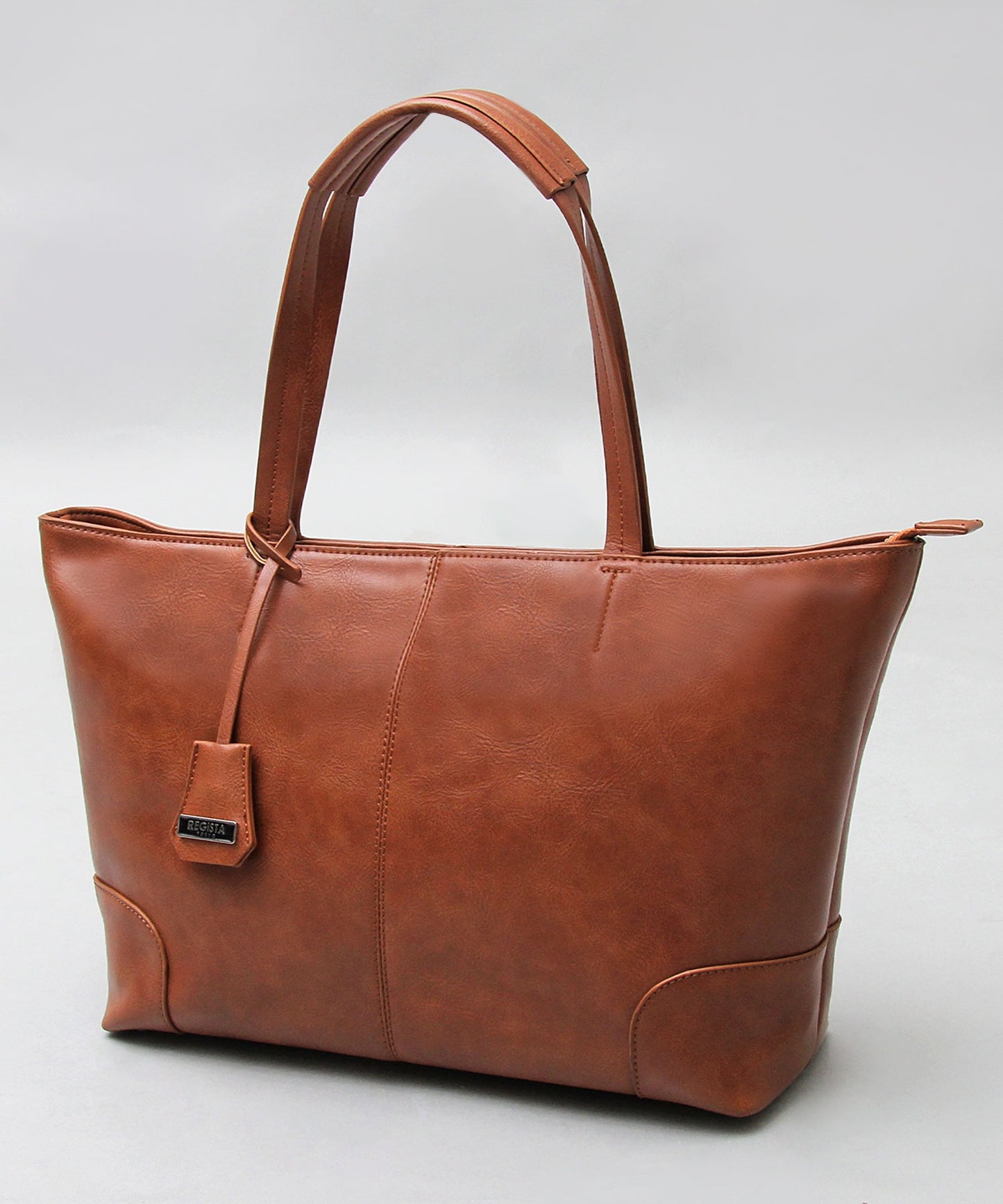 【A.M.S.】REGiSTA聯名 牛床革真皮精緻商務托特包