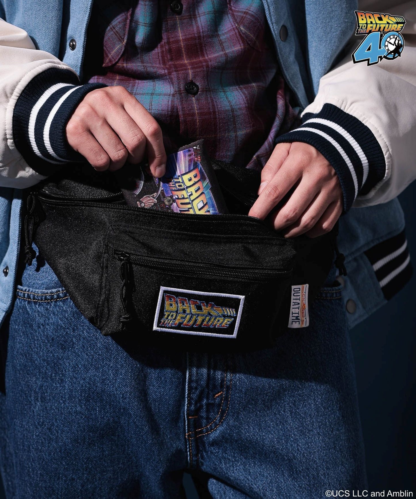 【niko and...】回到未來聯名款 刺繡腰包/胸包/斜背包