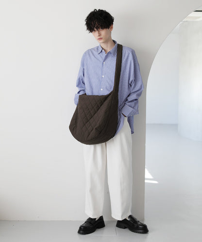 【ASTRONOMY】菱格紋絎縫超大肩背包 斜背包