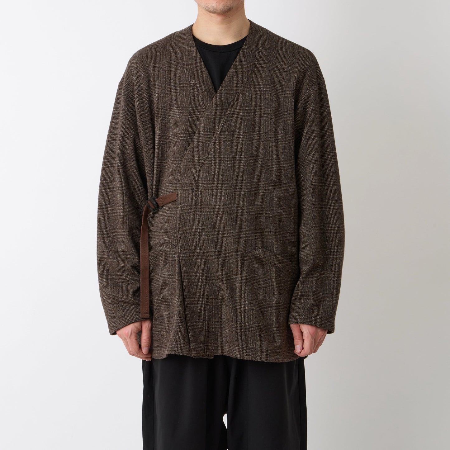 【Ｗhite Ｍountaineering】格紋和服襯衫外套