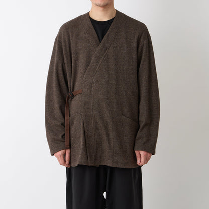 【Ｗhite Ｍountaineering】格紋和服襯衫外套