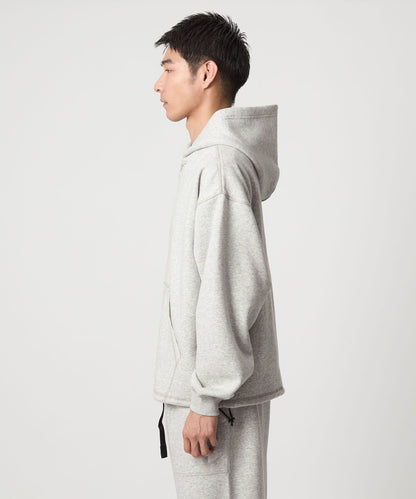 【GLR】縫線設計 保暖刷毛抽繩拉鍊連帽外套