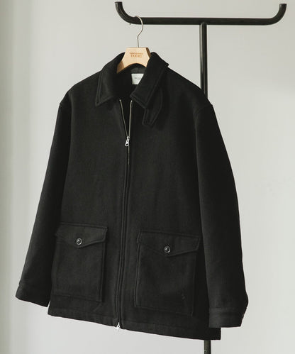 【URBAN RESEARCH DOORS】羊毛混紡短版哈靈頓夾克