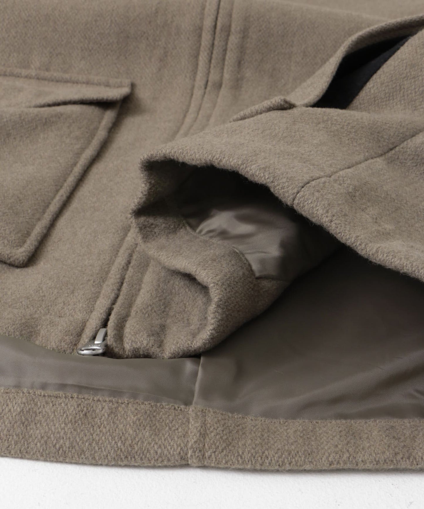 【URBAN RESEARCH DOORS】羊毛混紡短版哈靈頓夾克