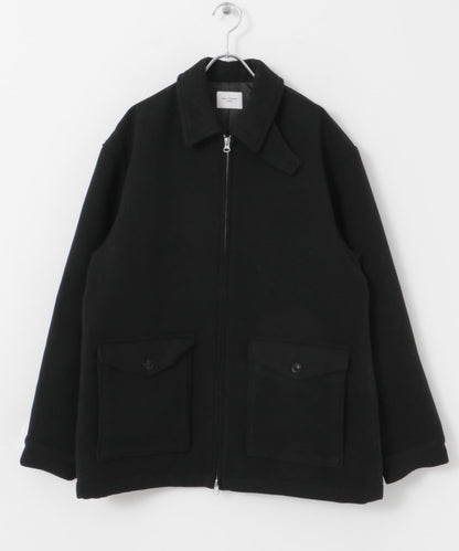 【URBAN RESEARCH DOORS】羊毛混紡短版哈靈頓夾克
