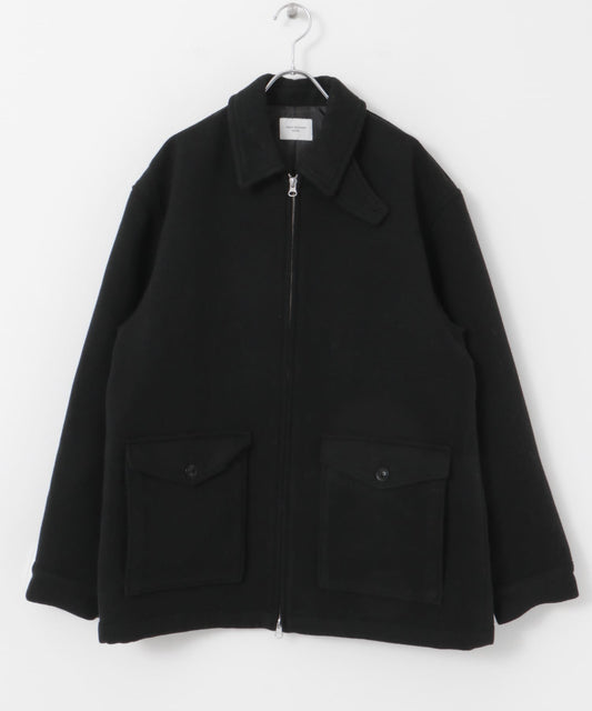 【URBAN RESEARCH DOORS】羊毛混紡短版哈靈頓夾克