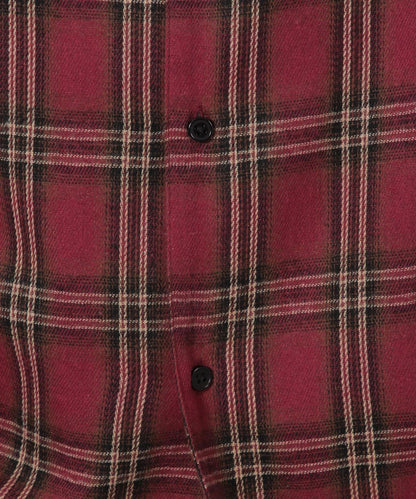 【LAKOLE】格紋連帽長袖襯衫