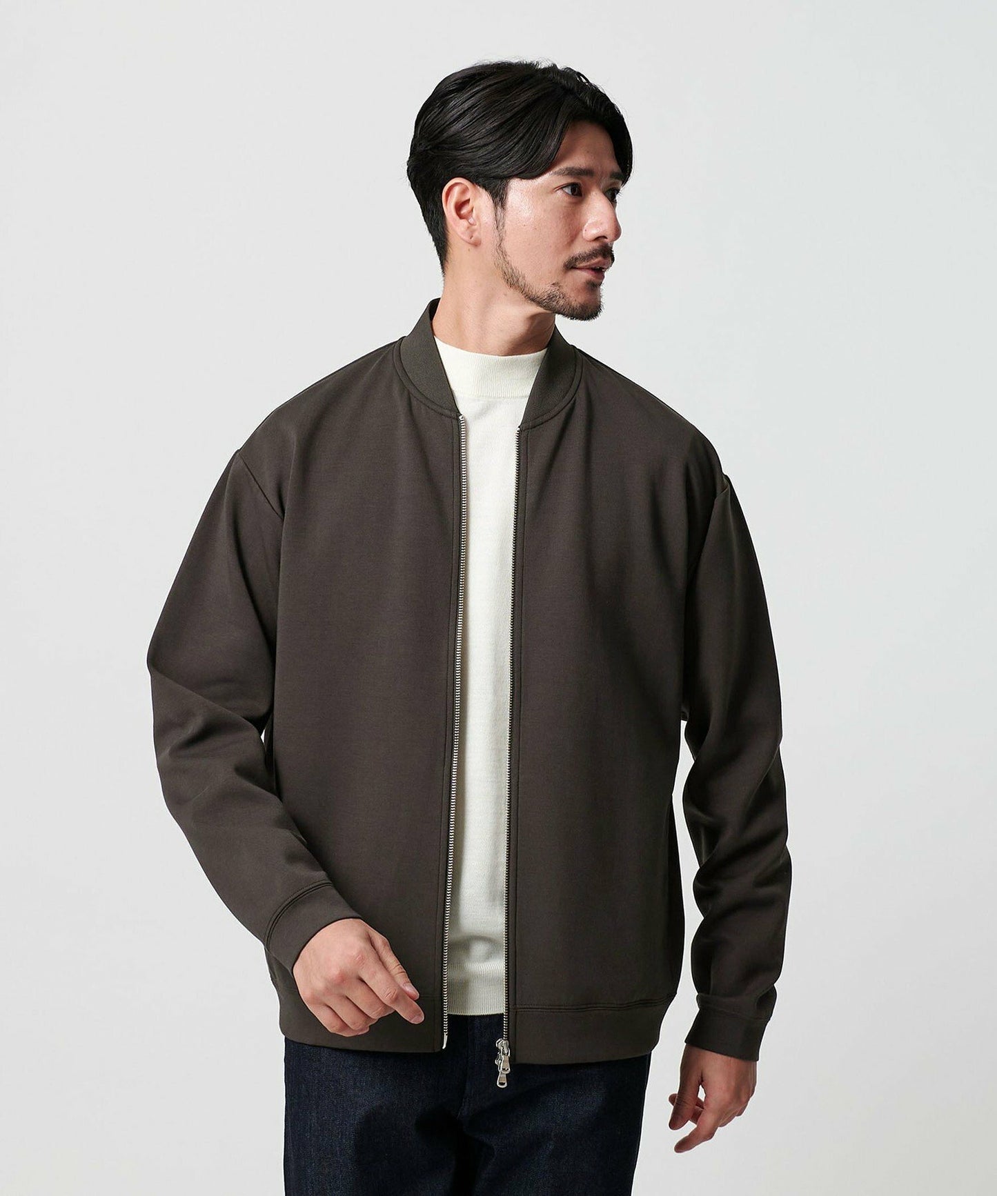 【BEAUTY&YOUTH】雙層針織飛行夾克