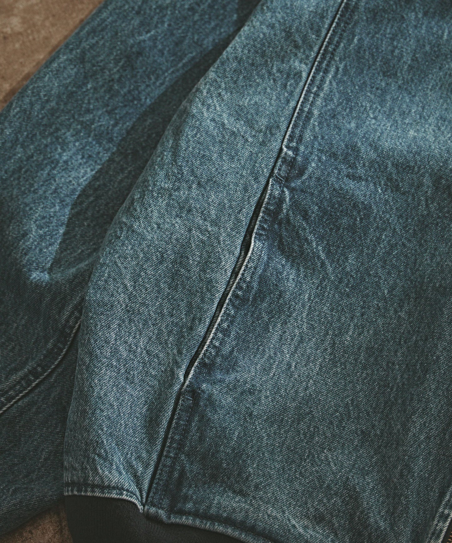 【ROOP TOKYO】ALL RUNS 復古仿舊寬版牛仔連帽外套