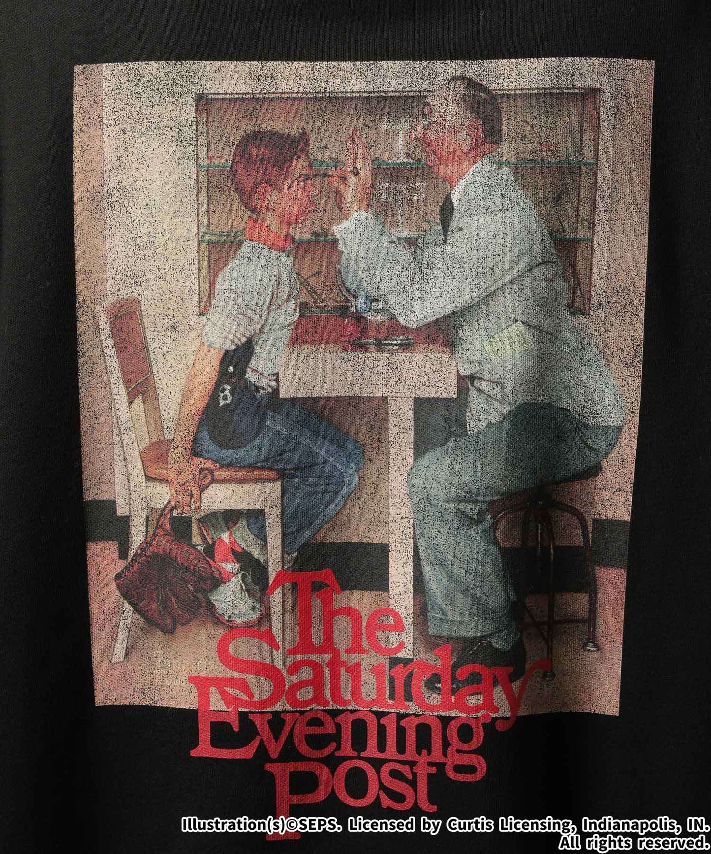 【RAGEBLUE】THE SATURDAY EVENING POST聯名印花大學T