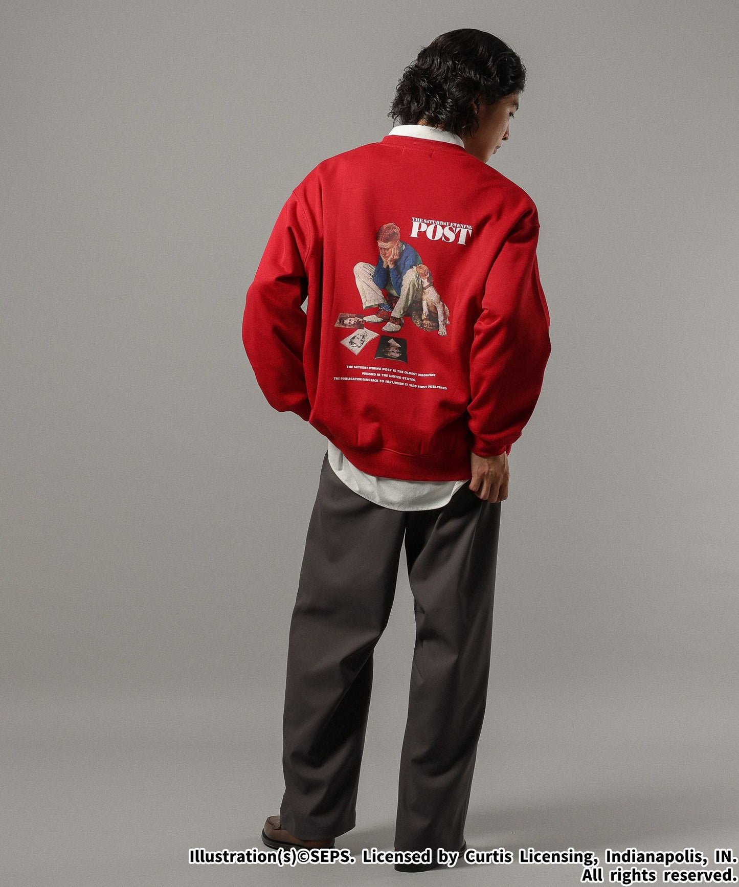 【RAGEBLUE】THE SATURDAY EVENING POST聯名印花大學T