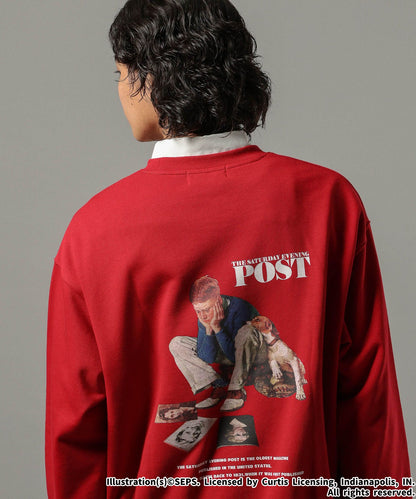 【RAGEBLUE】THE SATURDAY EVENING POST聯名印花大學T