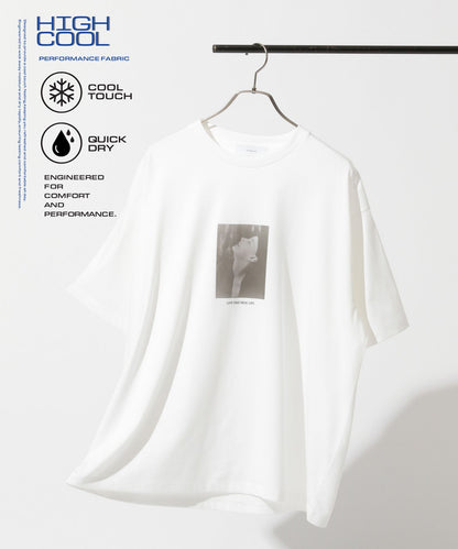 【RAGEBLUE】接觸冷感｜HIGH COOL 單色照片印花 T恤 短T