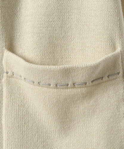 【RAGEBLUE】 時尚簡約雙色縫線開襟衫