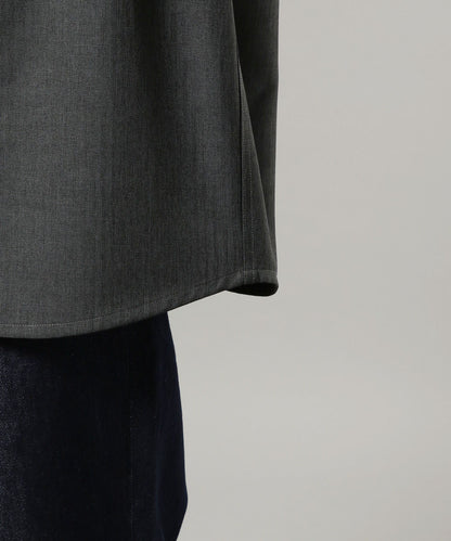 【RAGEBLUE】 仿粗花呢質感抗皺寬版襯衫