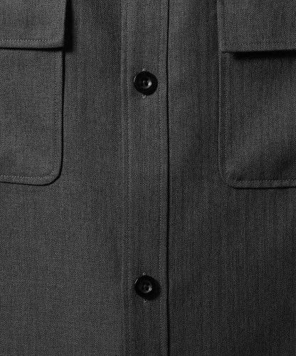 【RAGEBLUE】 仿粗花呢質感抗皺寬版襯衫