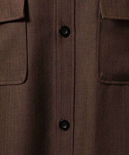 【RAGEBLUE】 仿粗花呢質感抗皺寬版襯衫