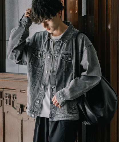 【Rocky Monroe】復古感寬鬆版 3rd Type 牛仔外套