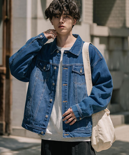 【Rocky Monroe】復古感寬鬆版 3rd Type 牛仔外套