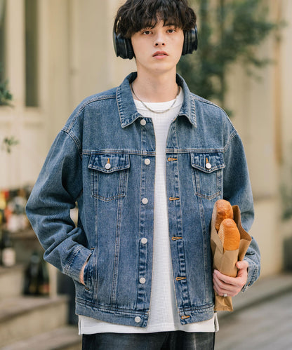 【Rocky Monroe】復古感寬鬆版 3rd Type 牛仔外套