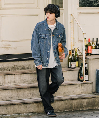 【Rocky Monroe】復古感寬鬆版 3rd Type 牛仔外套