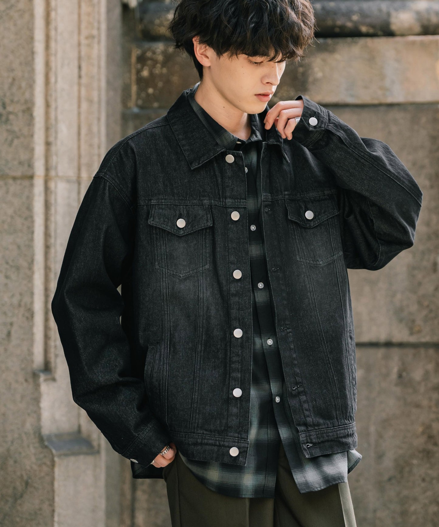 【Rocky Monroe】復古感寬鬆版 3rd Type 牛仔外套