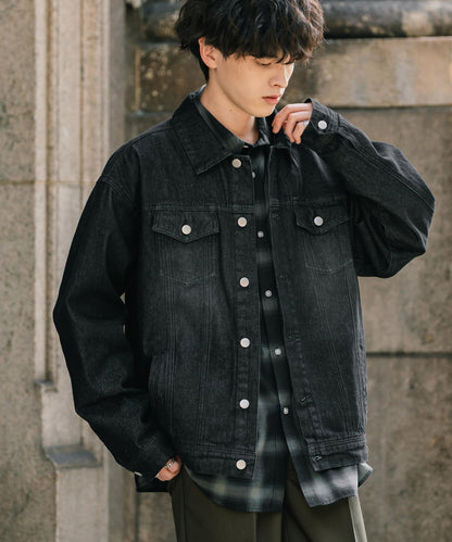 【Rocky Monroe】復古感寬鬆版 3rd Type 牛仔外套