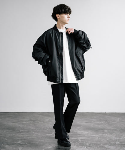 【Rocky Monroe】DEWSPO機能面料｜寬版 MA-1 飛行夾克 / 軍裝外套