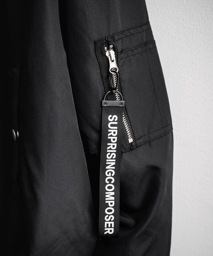 【Rocky Monroe】DEWSPO機能面料｜寬版 MA-1 飛行夾克 / 軍裝外套