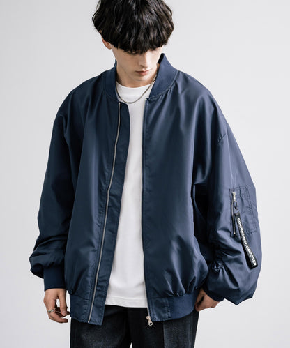 【Rocky Monroe】DEWSPO機能面料｜寬版 MA-1 飛行夾克 / 軍裝外套