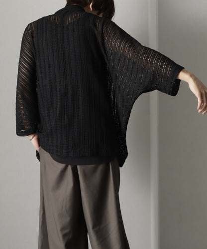 【Art re A】 welise 時尚透明蝙蝠袖襯衫