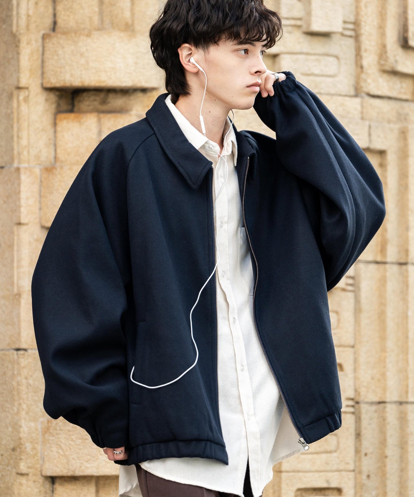 【Rocky Monroe】oversize質感寬版蝙蝠袖外套